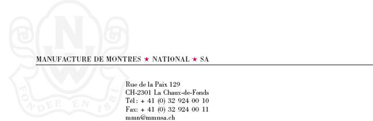 Manufacture de montres National S.A.